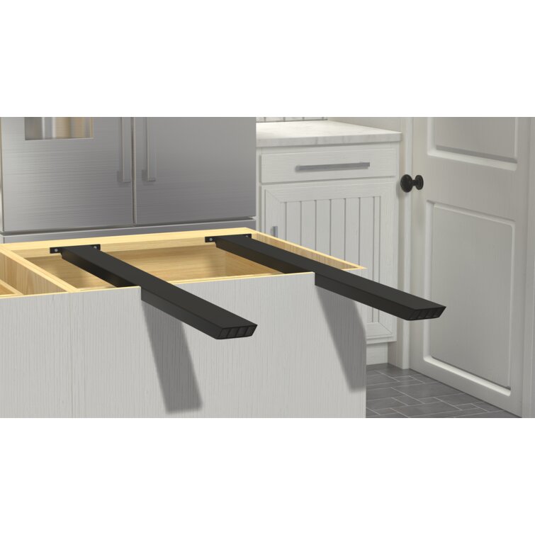 Brayden Studio Hidden Island Industrial Countertop Support Bracket   Hidden Island Industrial Countertop Support Bracket 